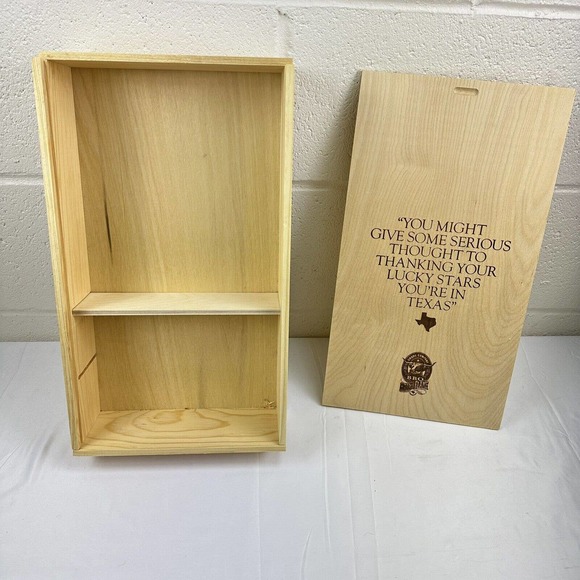 Made in Texas Pride Wooden Gift Box Keepsake Storage Goode BBQ 16.5x9x3.5 Tall - Picture 4 of 6